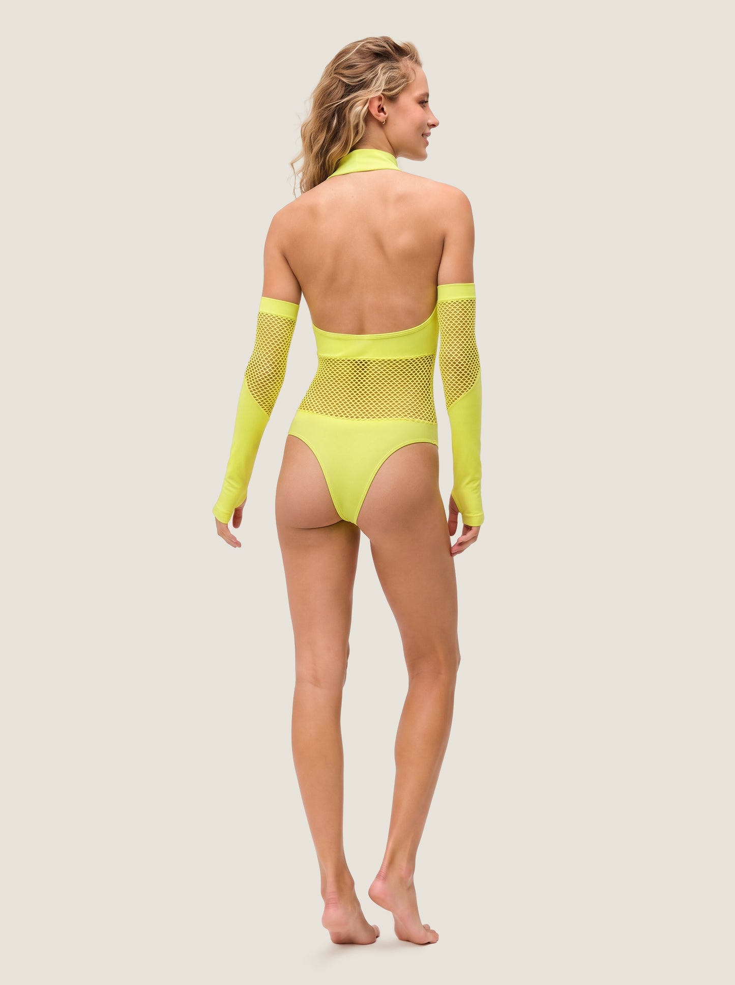 Ladder Cut-Out Seamless Bodysuit Set