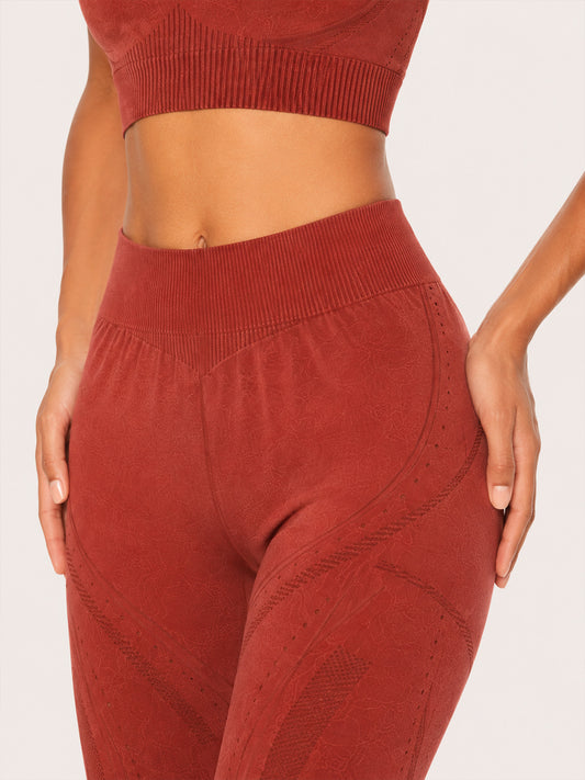 The Serenity Series Mineral Wash Seamless Knit Leggings