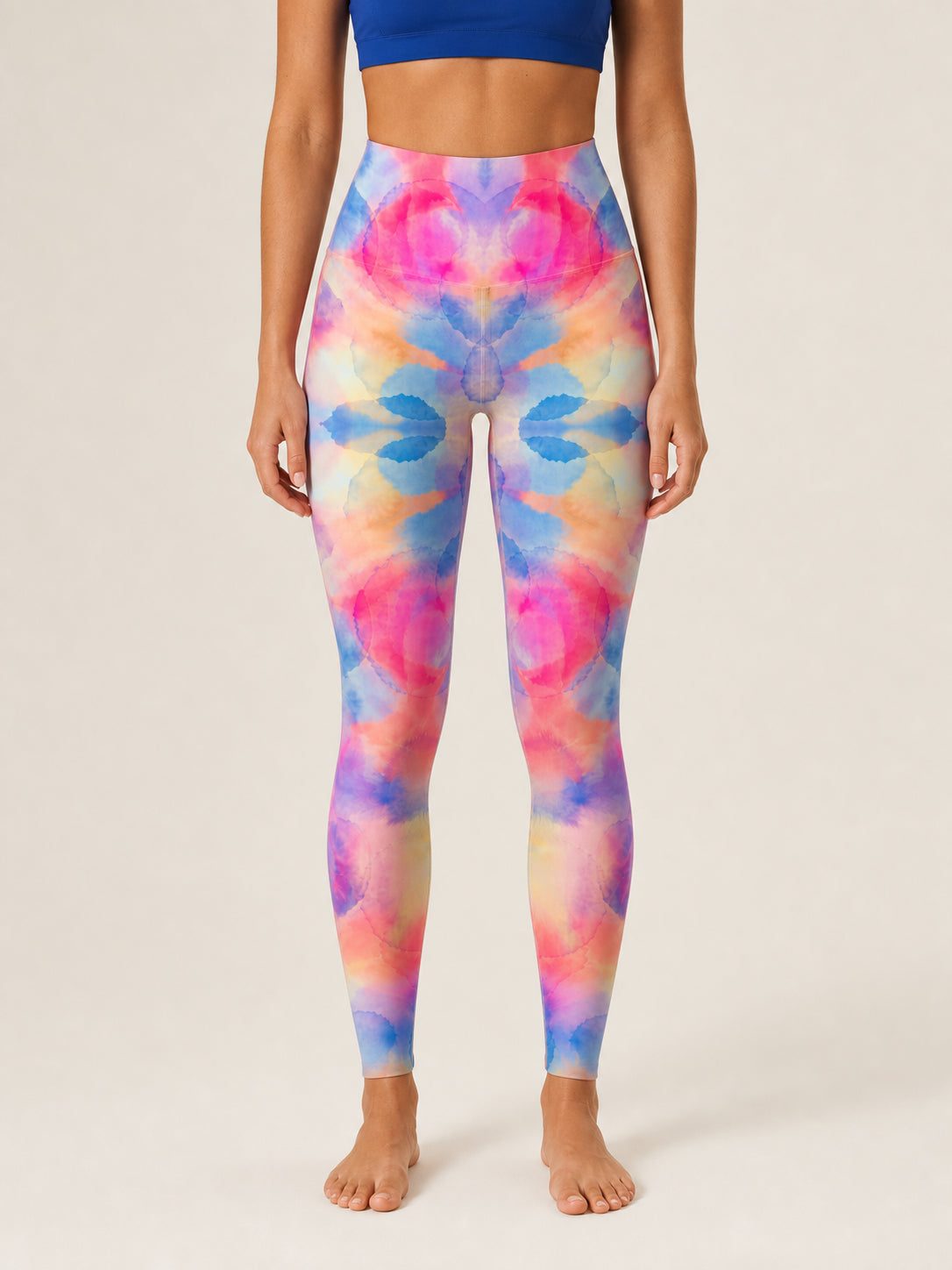 Rainbow Watercolor Sculpt Leggings