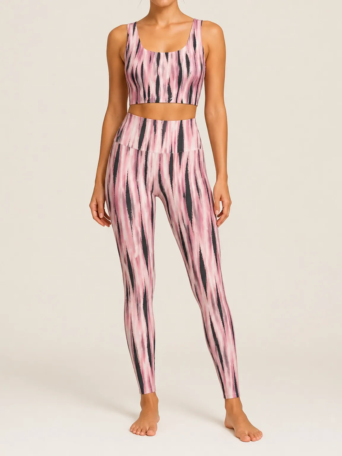 Blush Ink Longline Sports Bra Set
