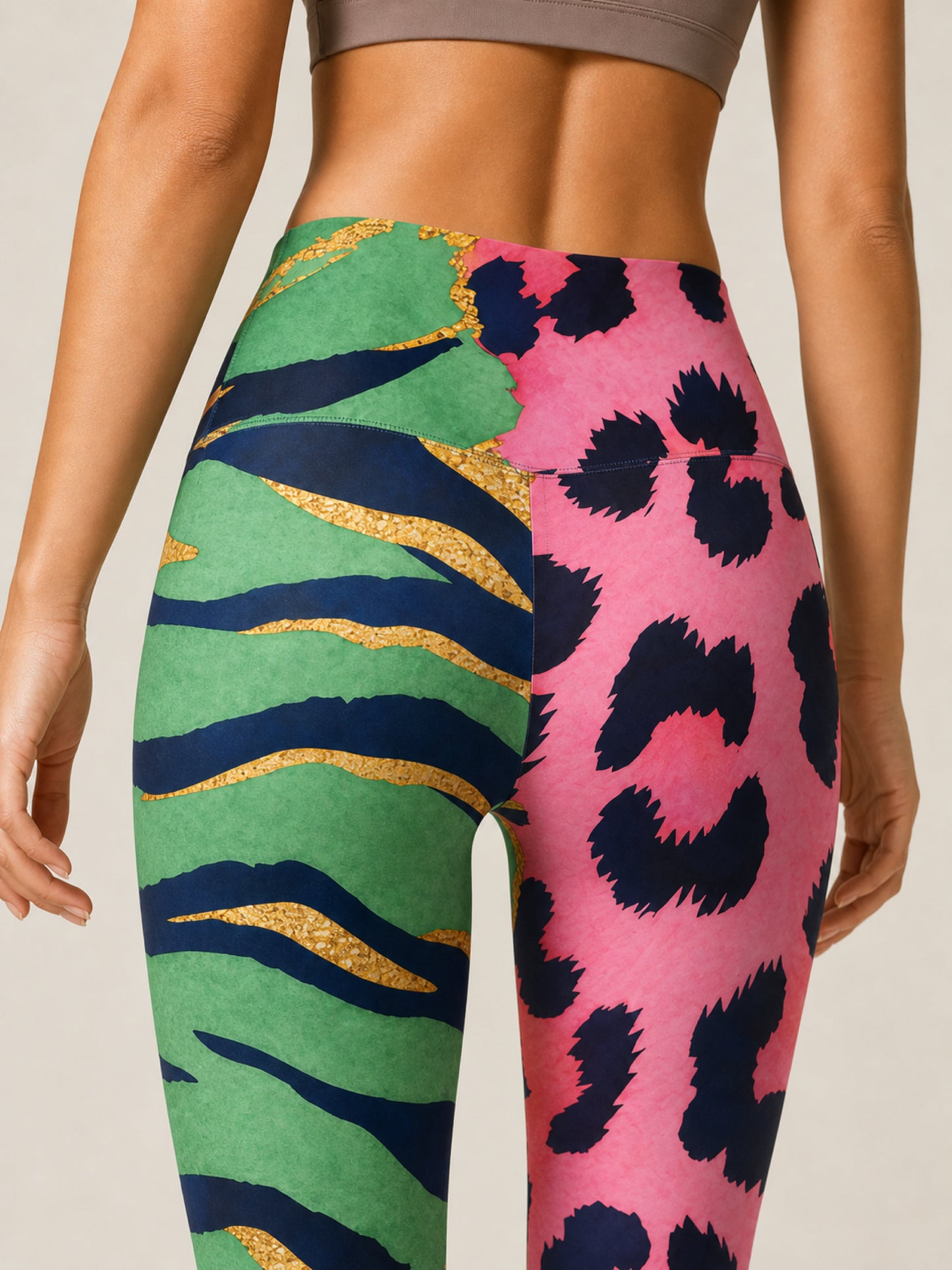 Wild Bloom Colorblock High-Rise Leggings