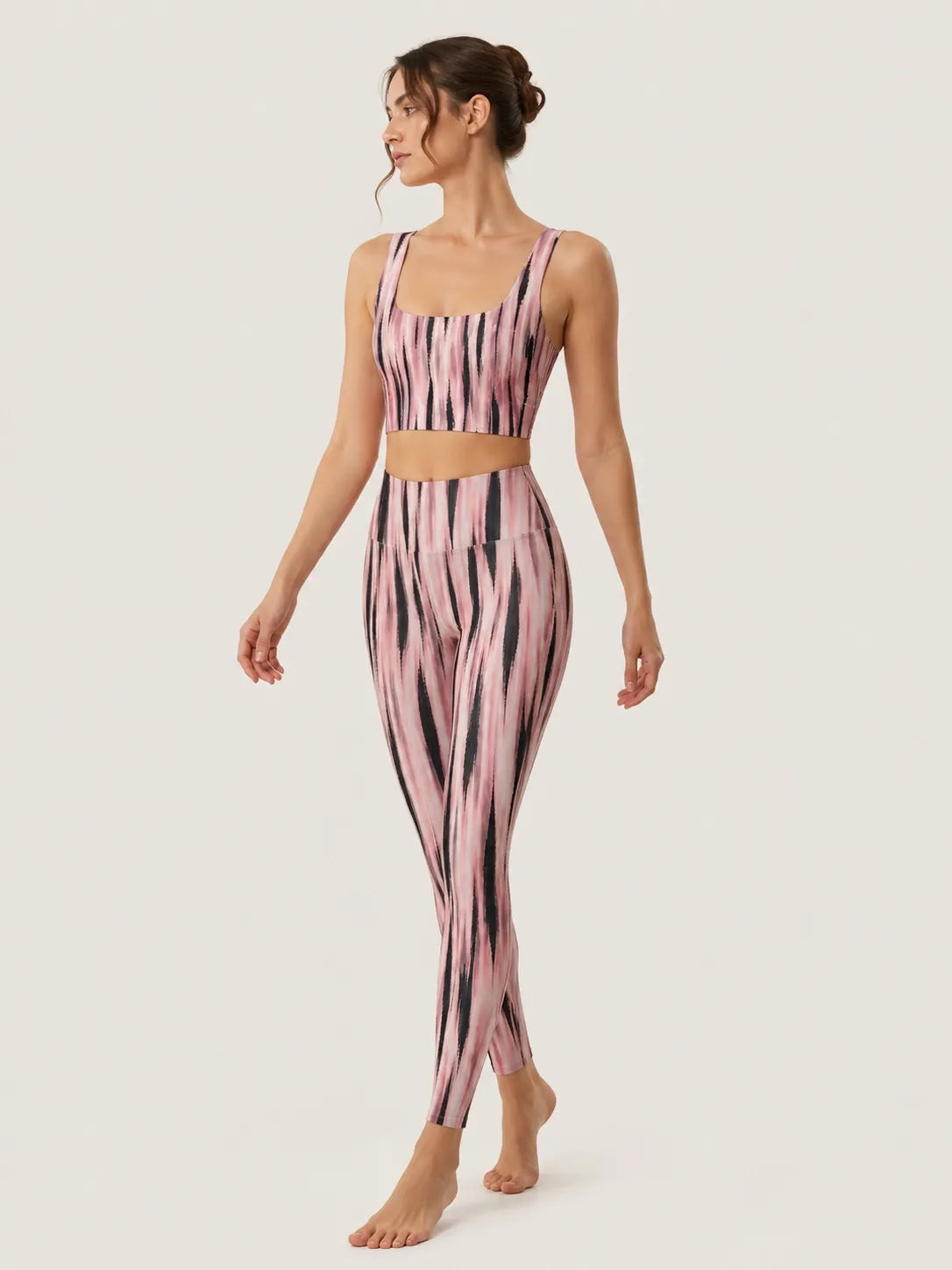 Blush Ink Longline Sports Bra Set