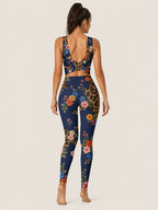 Wildflower Noir Longline Sports Bra Set