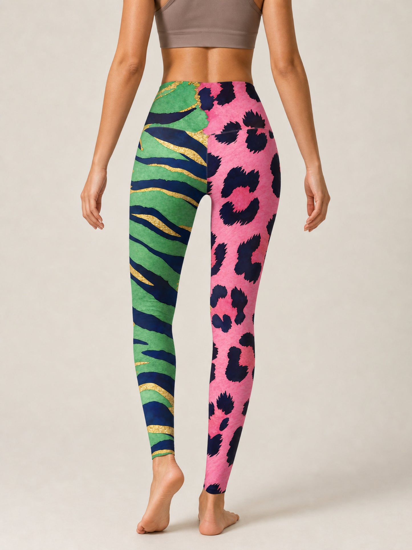 Wild Bloom Colorblock High-Rise Leggings
