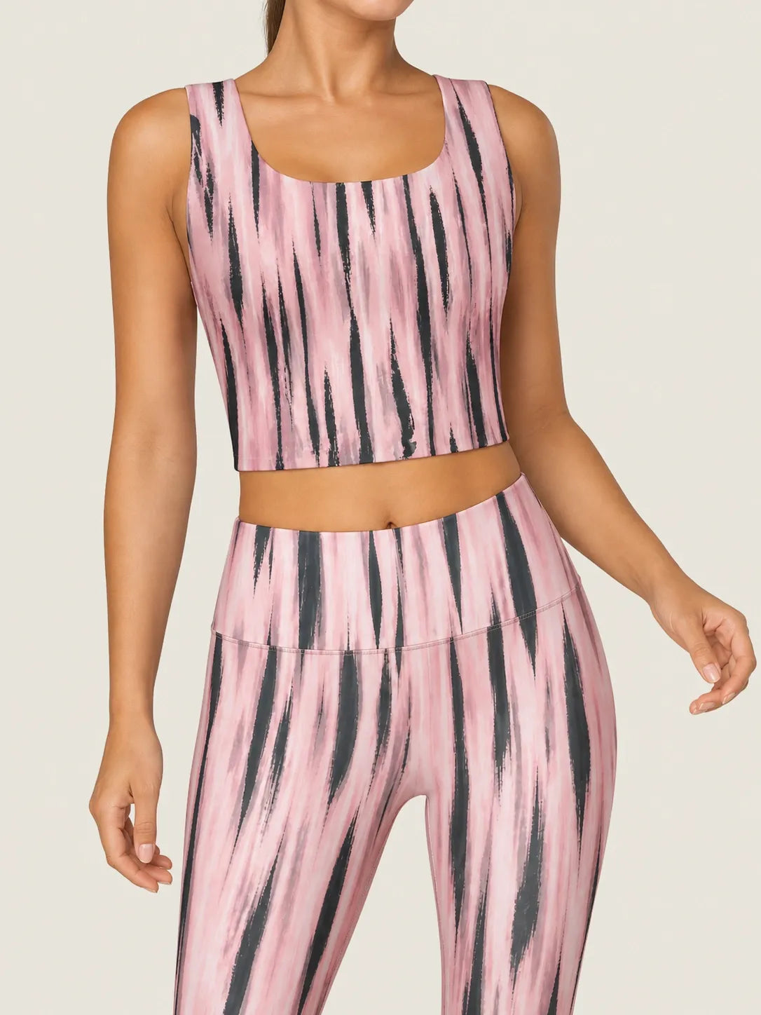 Blush Ink Longline Sports Bra Set