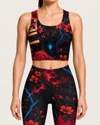 Strange Nights Longline Sports Bra Set