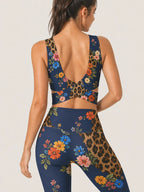 Wildflower Noir Longline Sports Bra Set