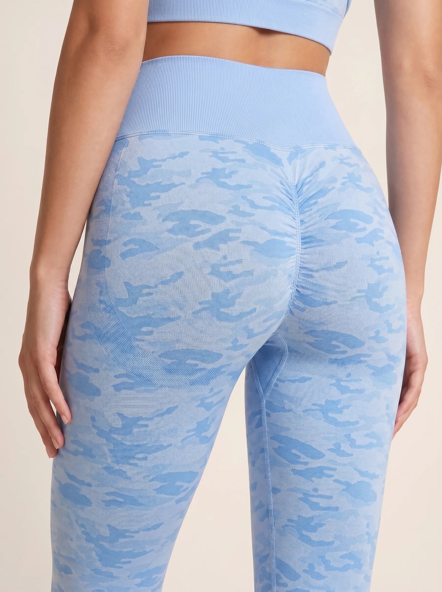 High-Waist Camo Seamless Leggings