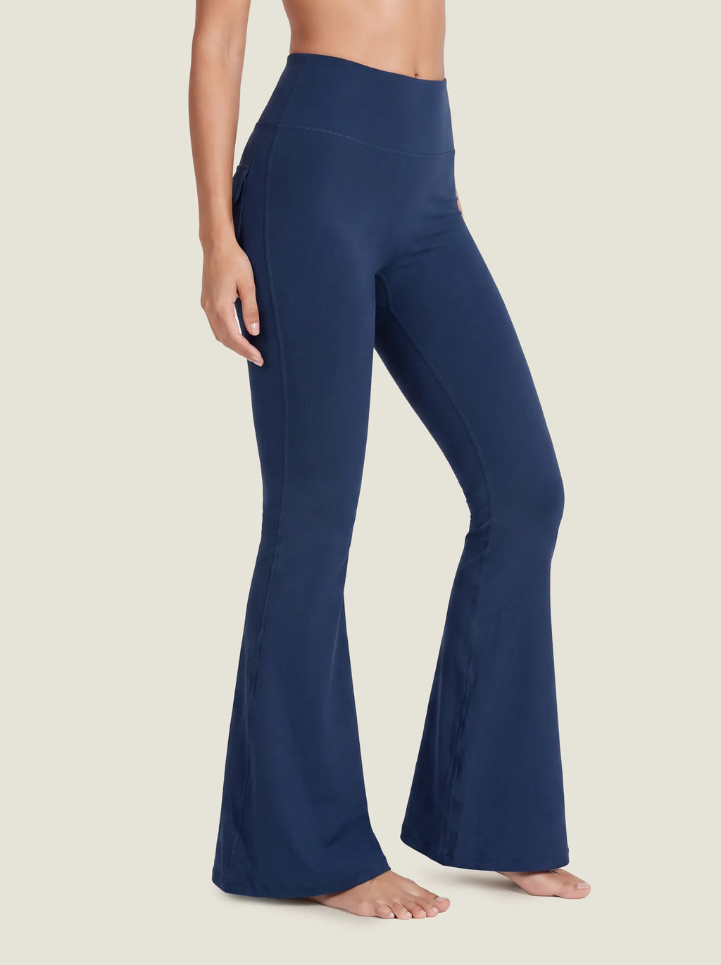 Utility Flap-Pocket Flare Leggings