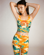 Golden Deer Landscape Bralette Set