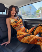 Desert Fox Dot Art Bralette Set