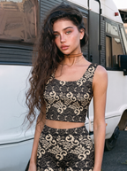 Vintage Lace Floral Bralette Set