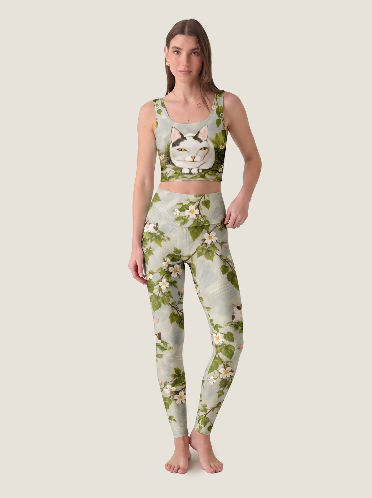 Garden Cat Blossom Crop Top Set