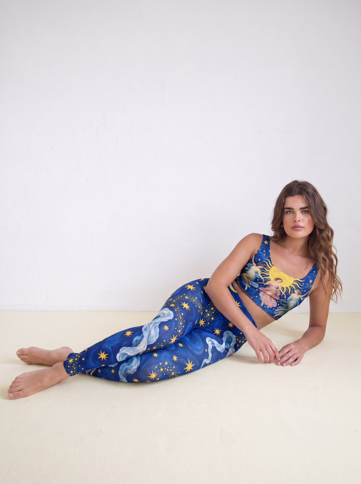 Celestial Sun Goddess Crop Top Set
