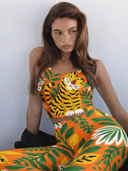 Tropical Tiger Garden Bralette Set