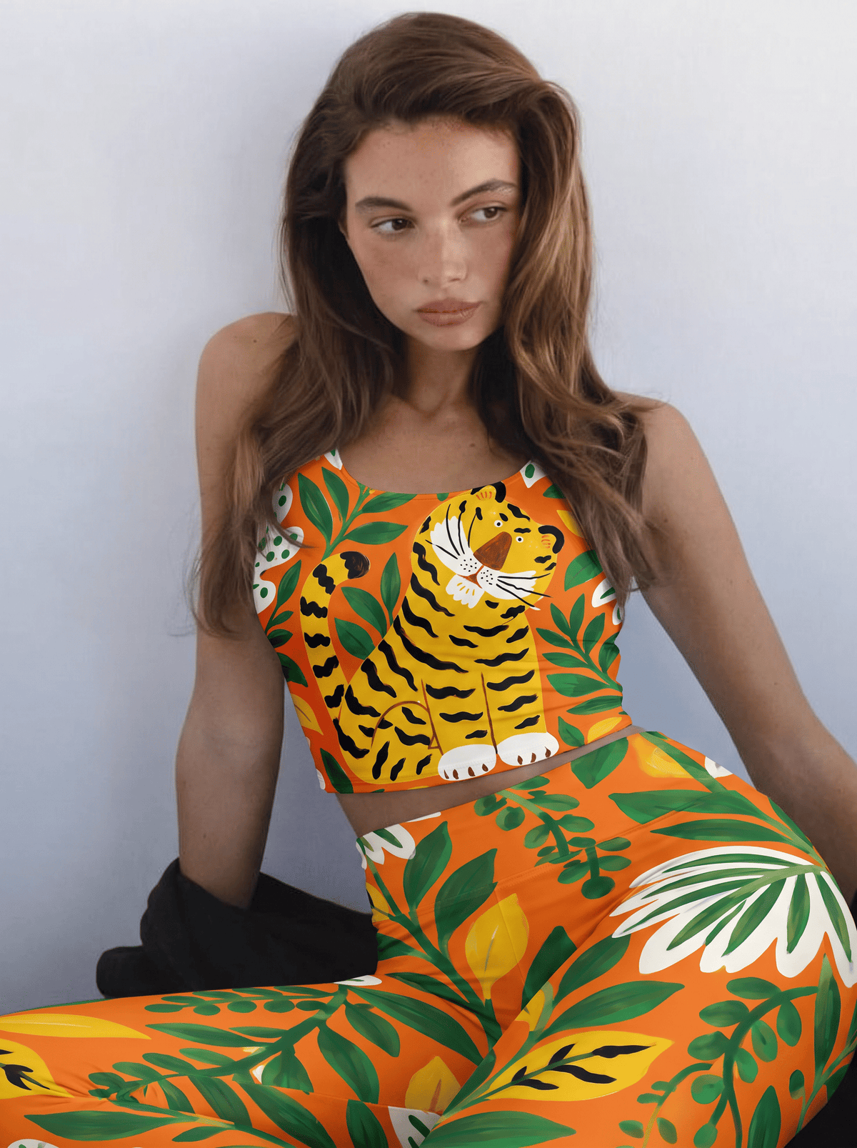Tropical Tiger Garden Bralette Set