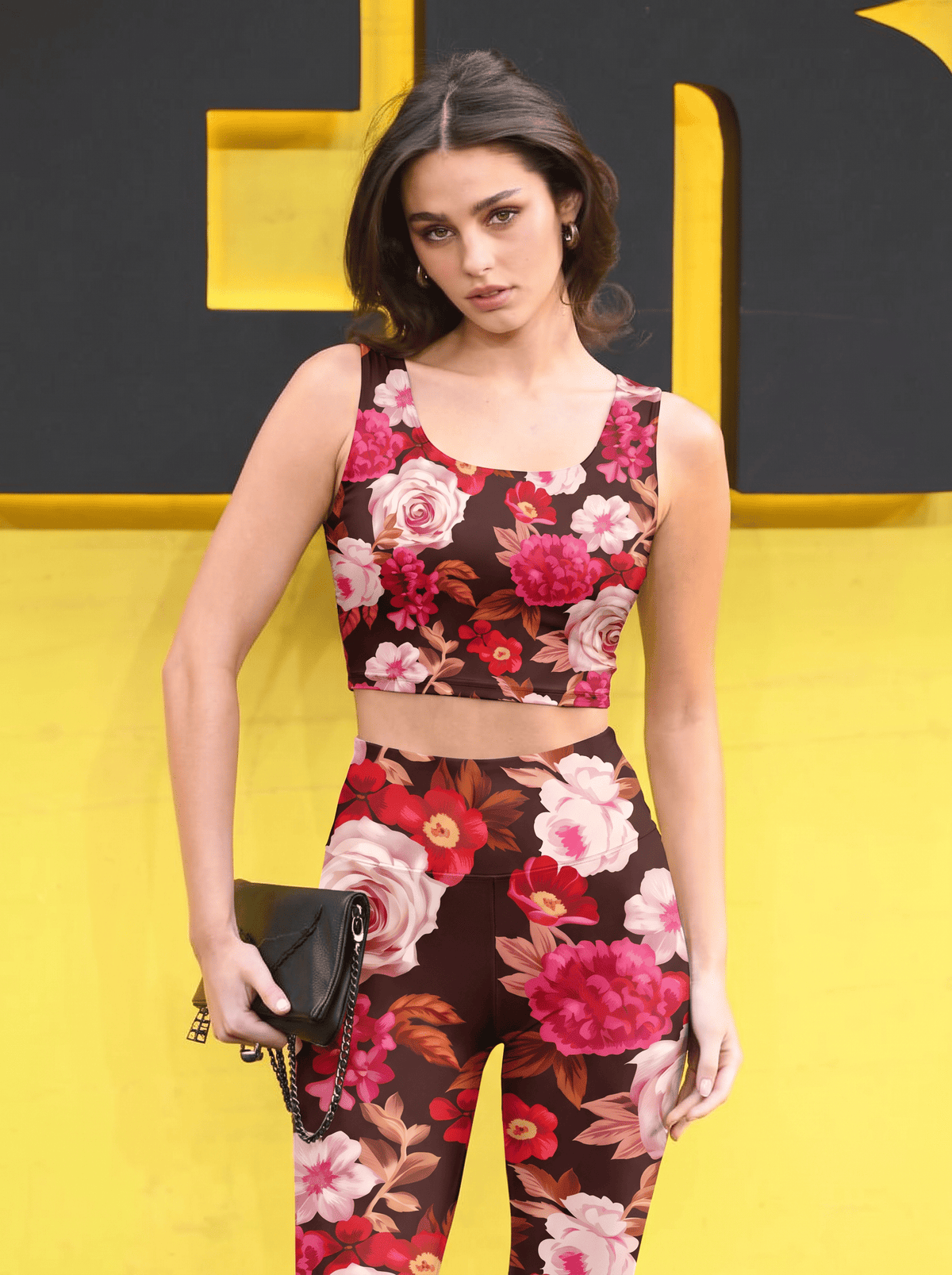Vintage Rose Floral Bralette Set