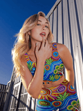 Aboriginal Dot Art Pattern Bralette Set