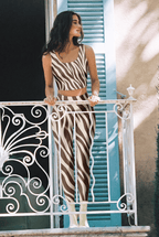 Abstract Zebra Stripe Bralette Set