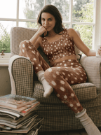 Soft Mist Deer Print Bralette Set