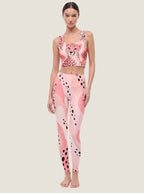 Pink Cheetah Graphic Bralette Set