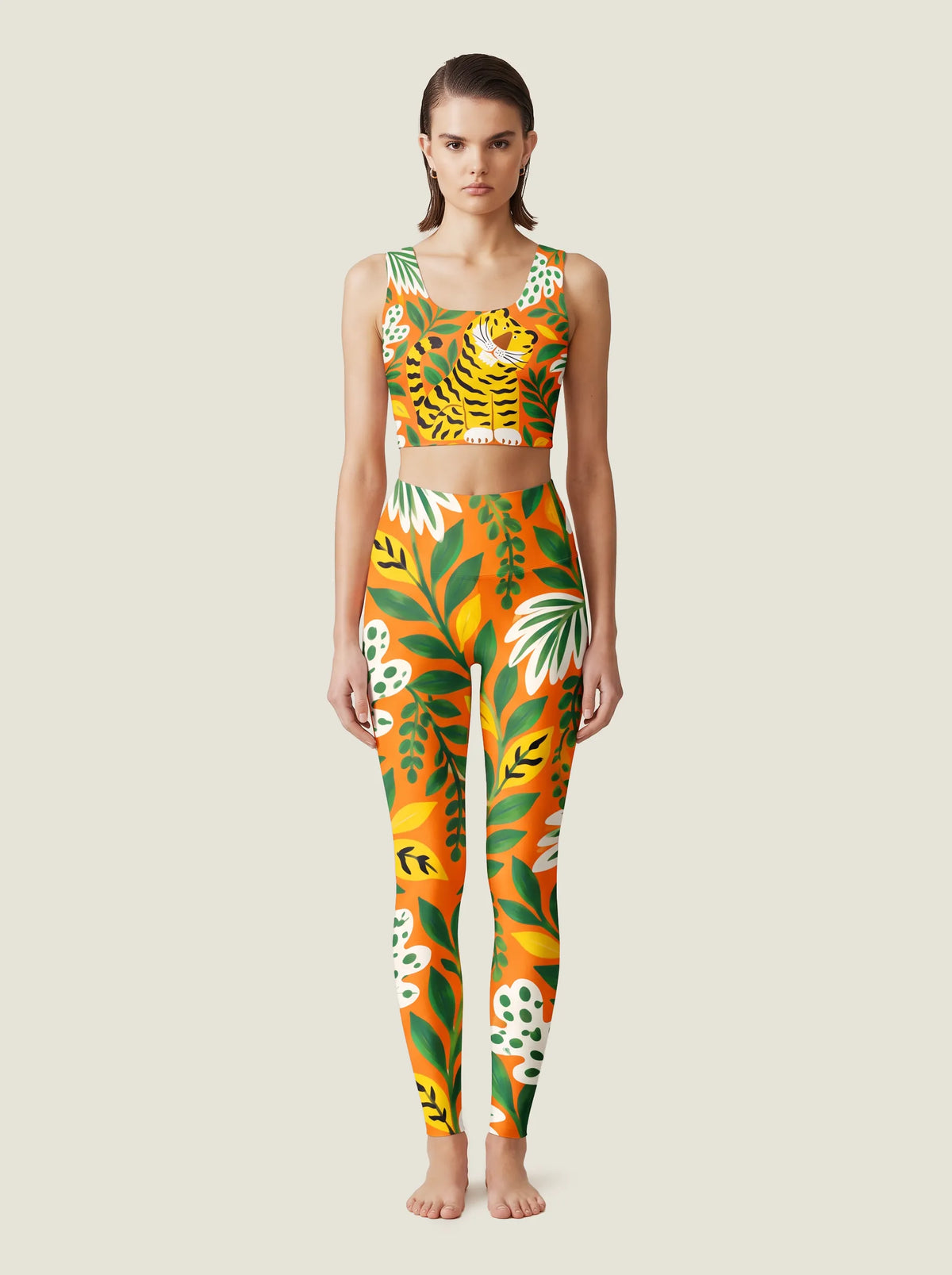 Tropical Tiger Garden Bralette Set