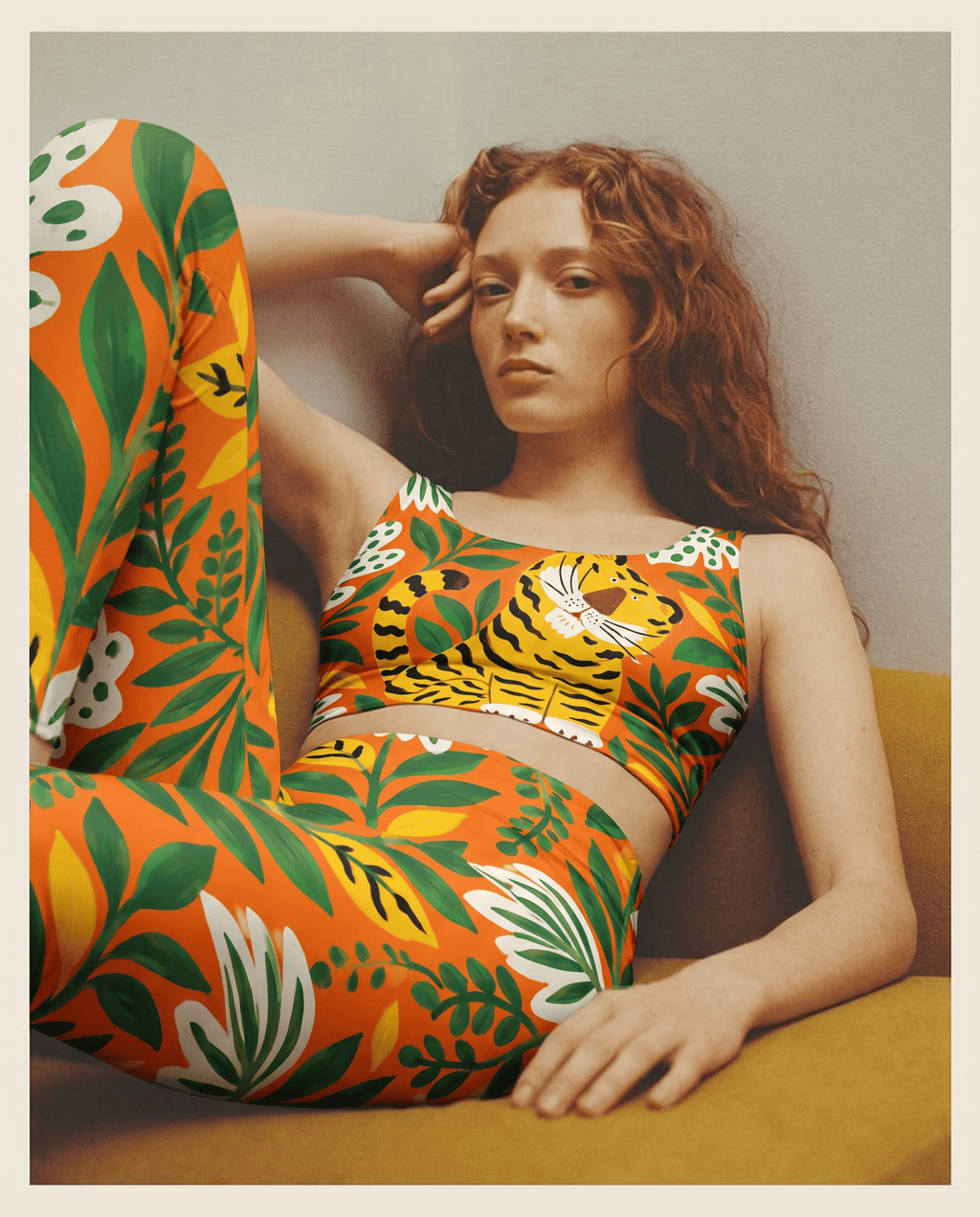 Tropical Tiger Garden Bralette Set