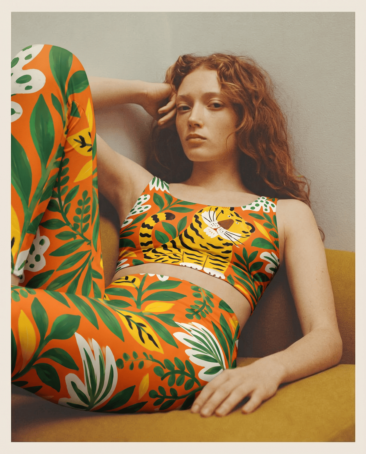 Tropical Tiger Garden Bralette Set