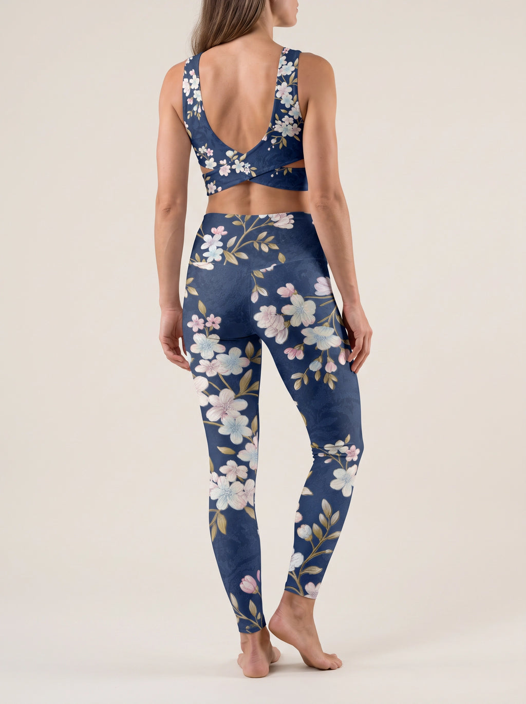 Cherry Blossom Sports Bra Set