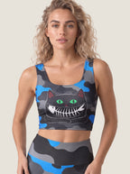Black Cat Camo Sports Bra Set