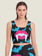 Vampire Fang Bat Sports Bra Set