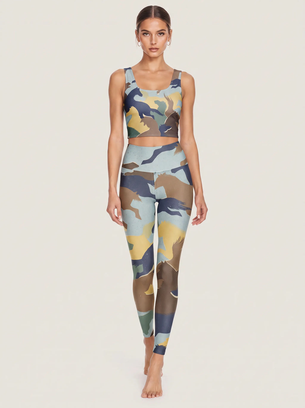 Wild Horse Landscape Sports Bra Set