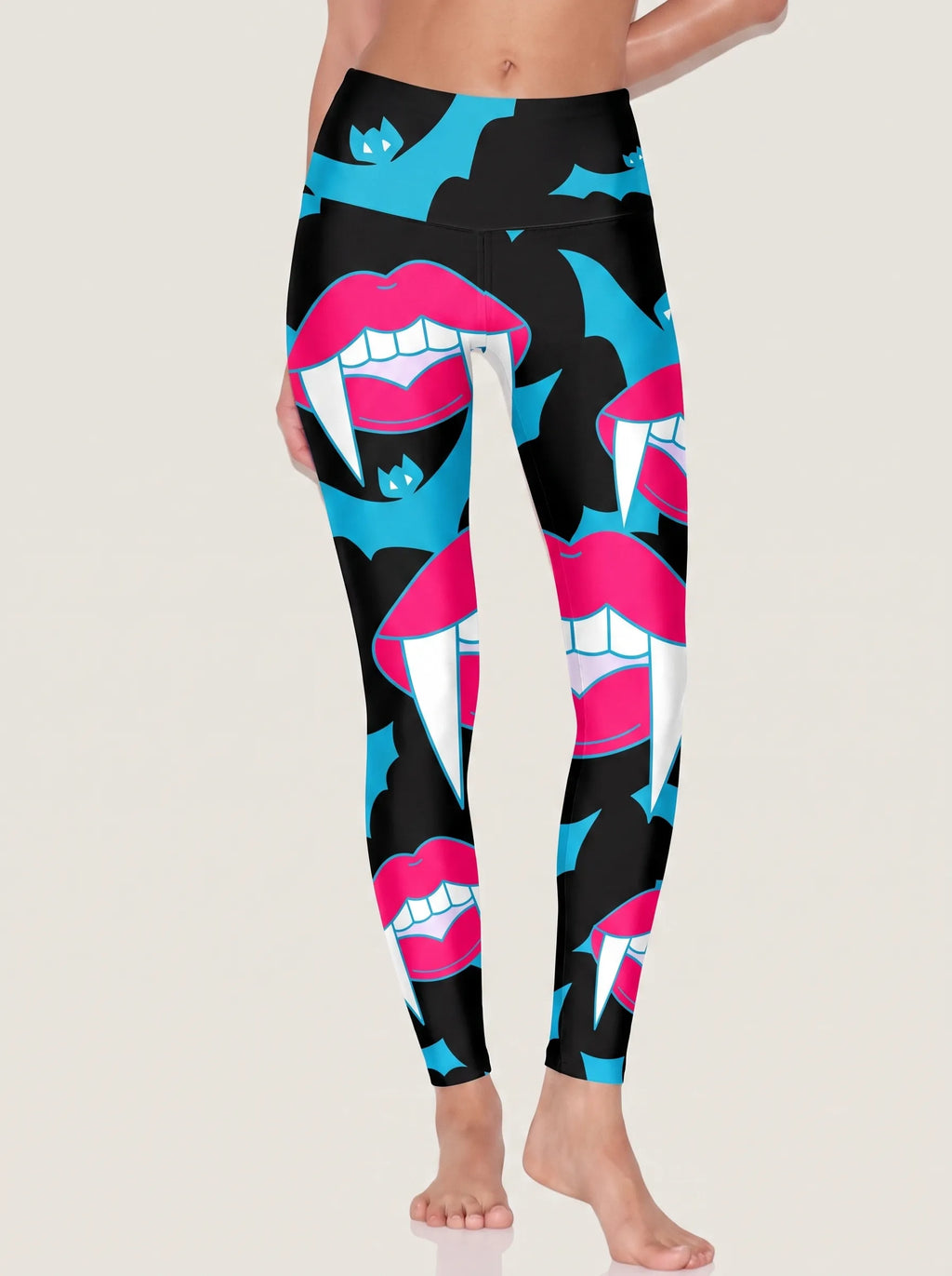 Vampire Fang Bat Sports Bra Set