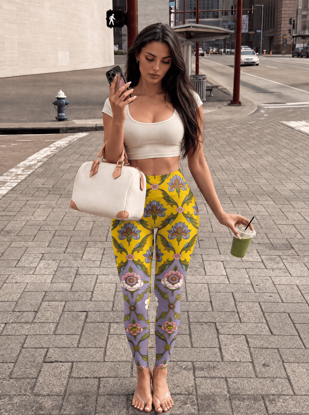 Golden Iris Tapestry High-Rise Leggings