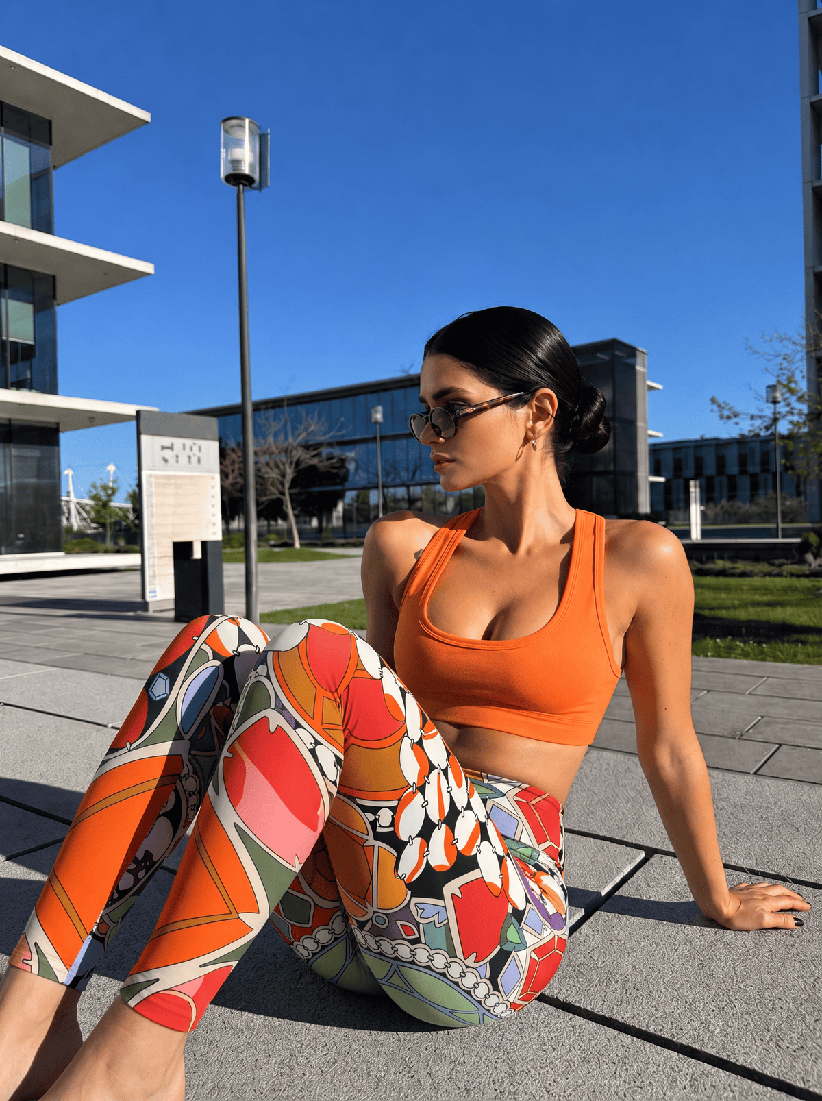 Stained Glass Mosaic High-Rise Leggings