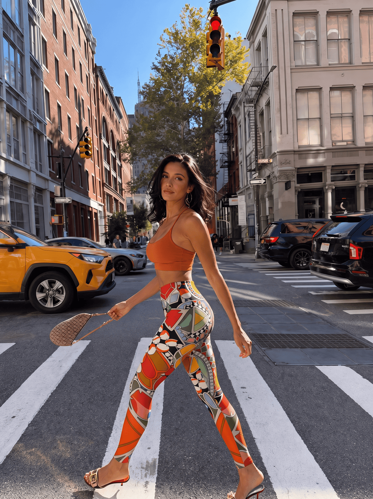 Stained Glass Mosaic High-Rise Leggings