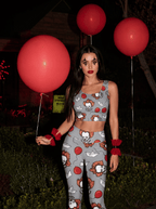 Creepy Clown Balloon Sports Bra Set