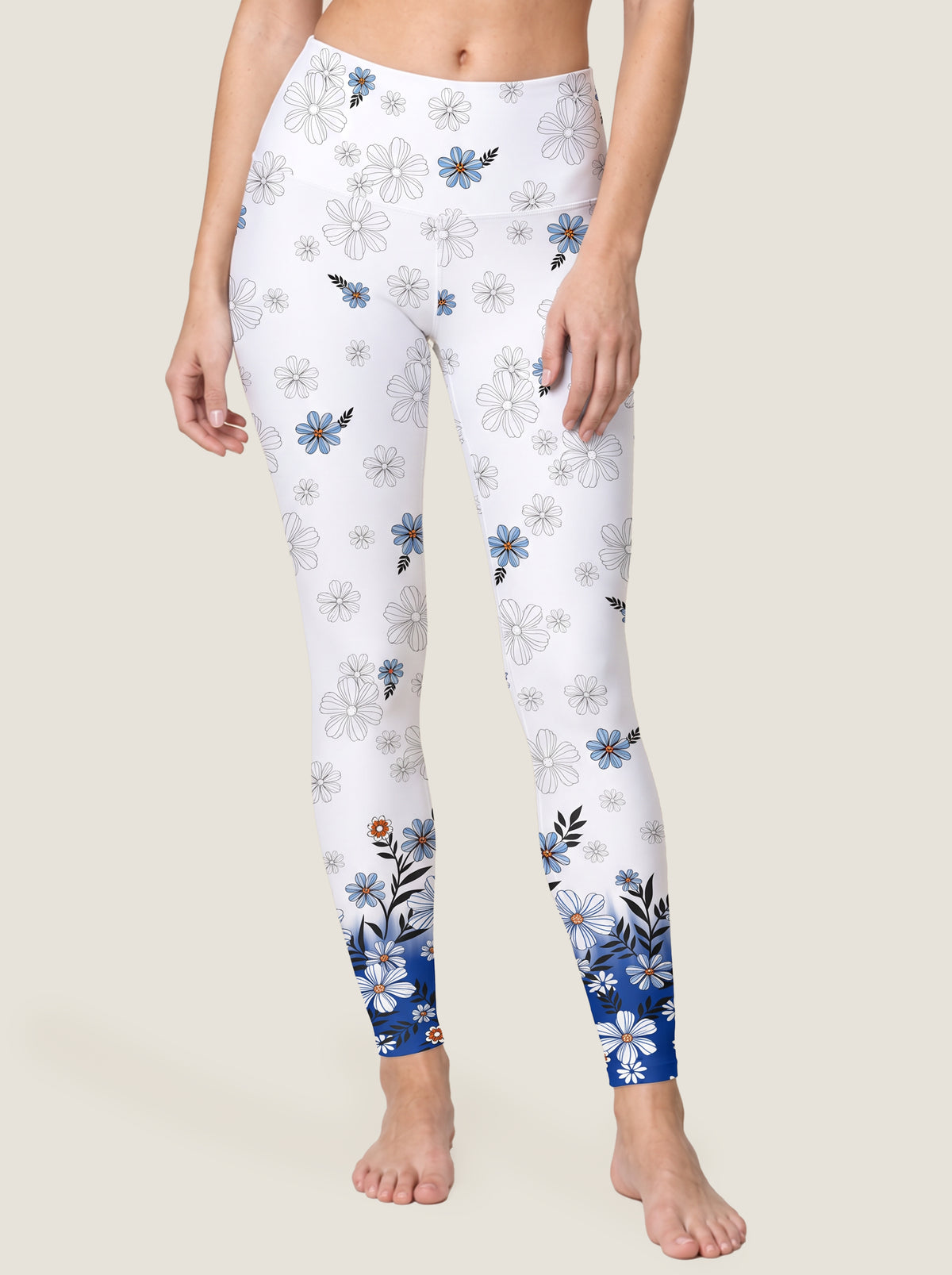 Blue Meadow Floral Sports Bra Set
