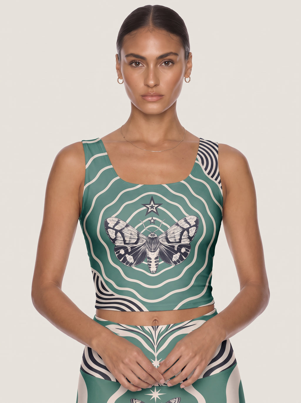 Mystic Moth Wave Sports Bra Set