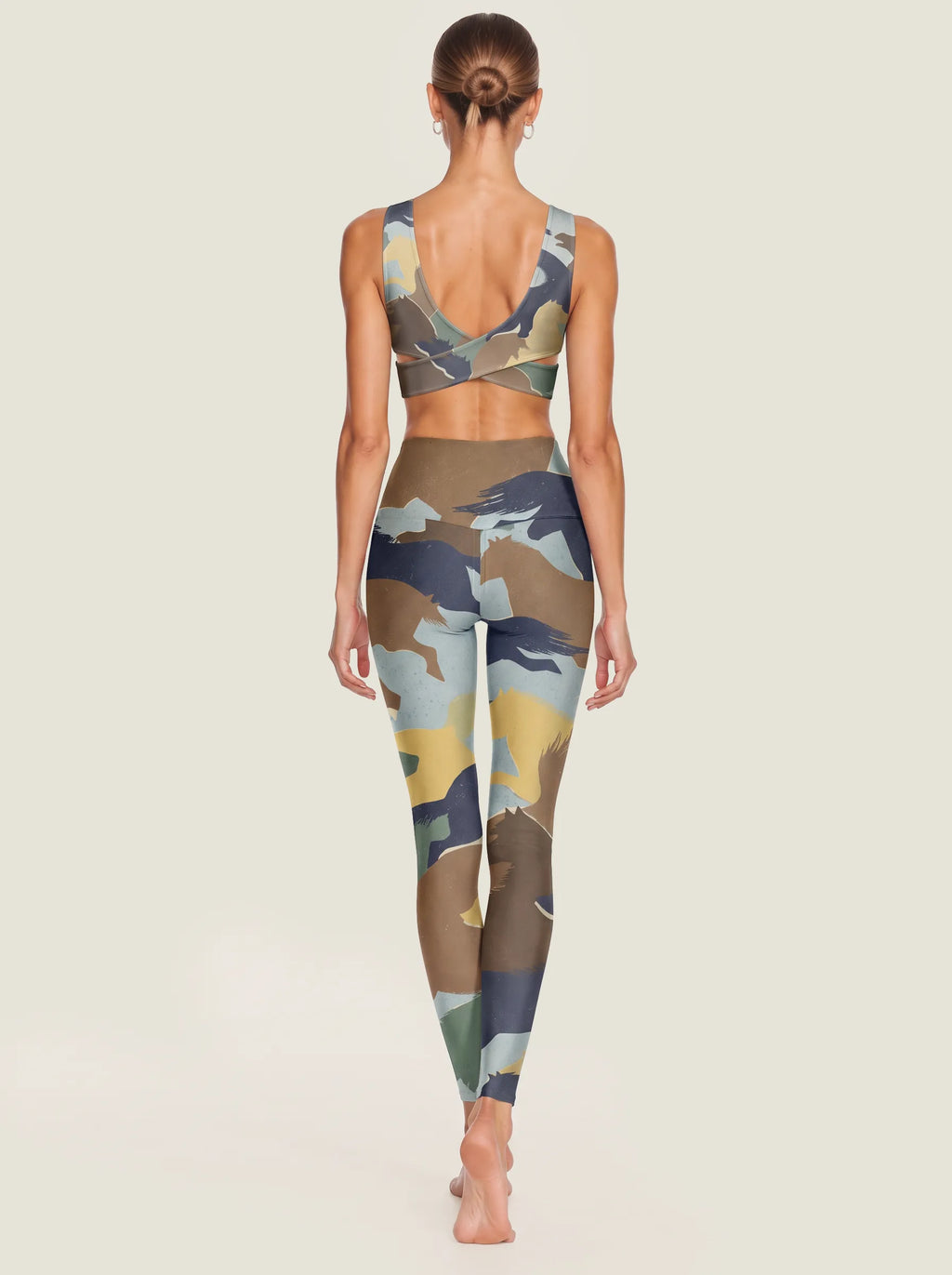 Wild Horse Landscape Sports Bra Set