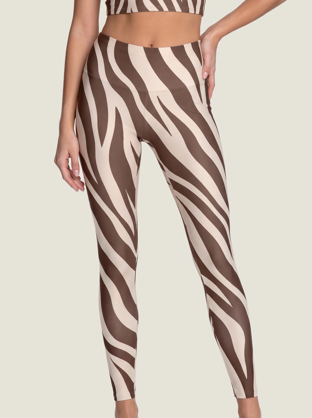 Abstract Zebra Stripe Bralette Set