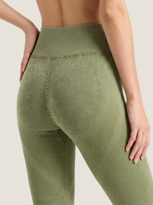 V-Line Mineral Wash Seamless Leggings