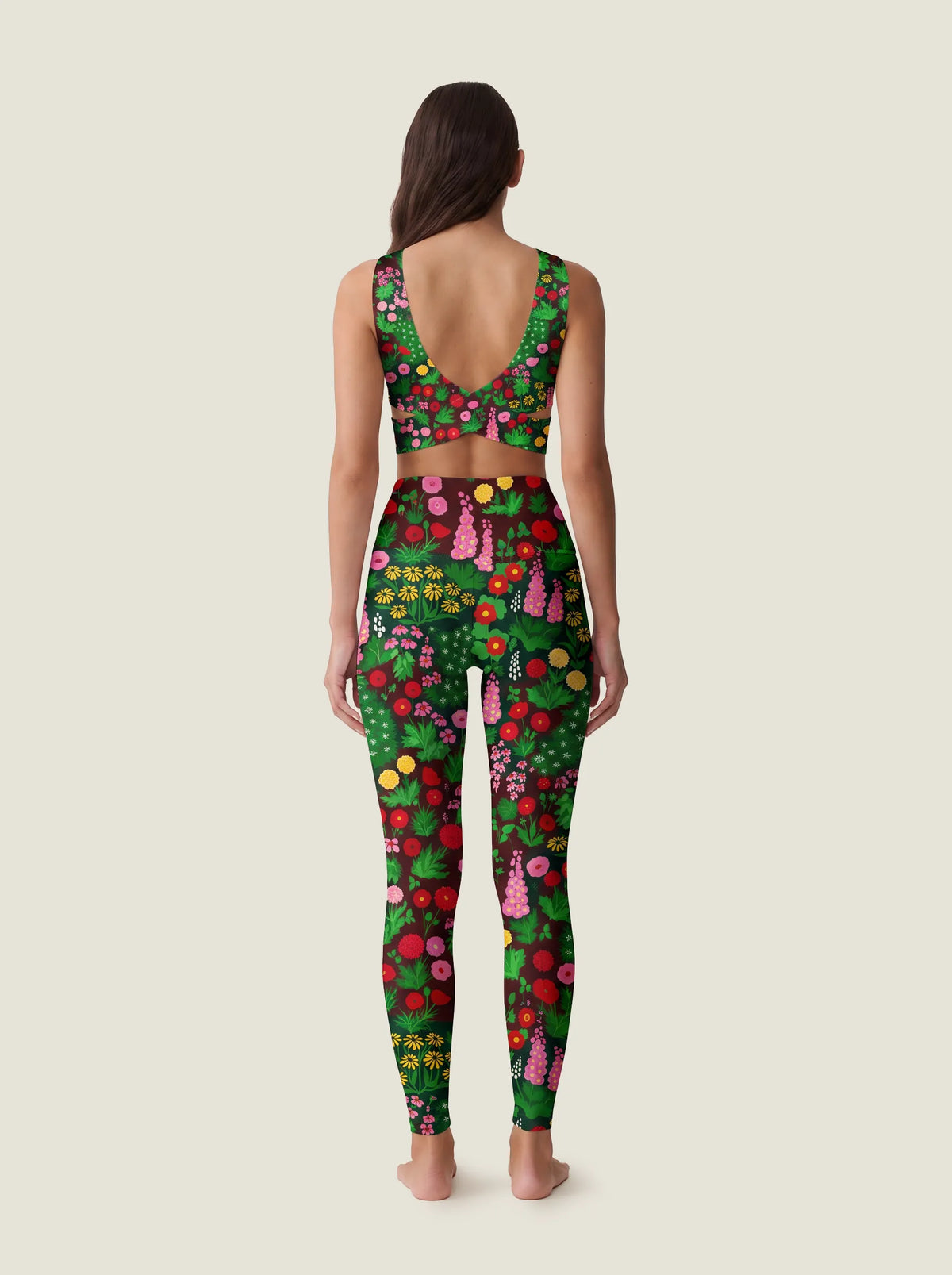 Floral Skeleton Garden Gothic Bralette Set