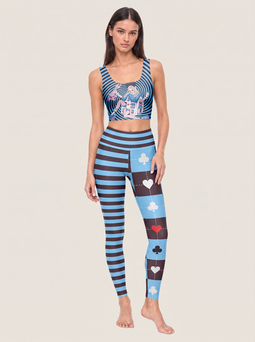 Surreal Wonderland Spiral Sports Bra Set