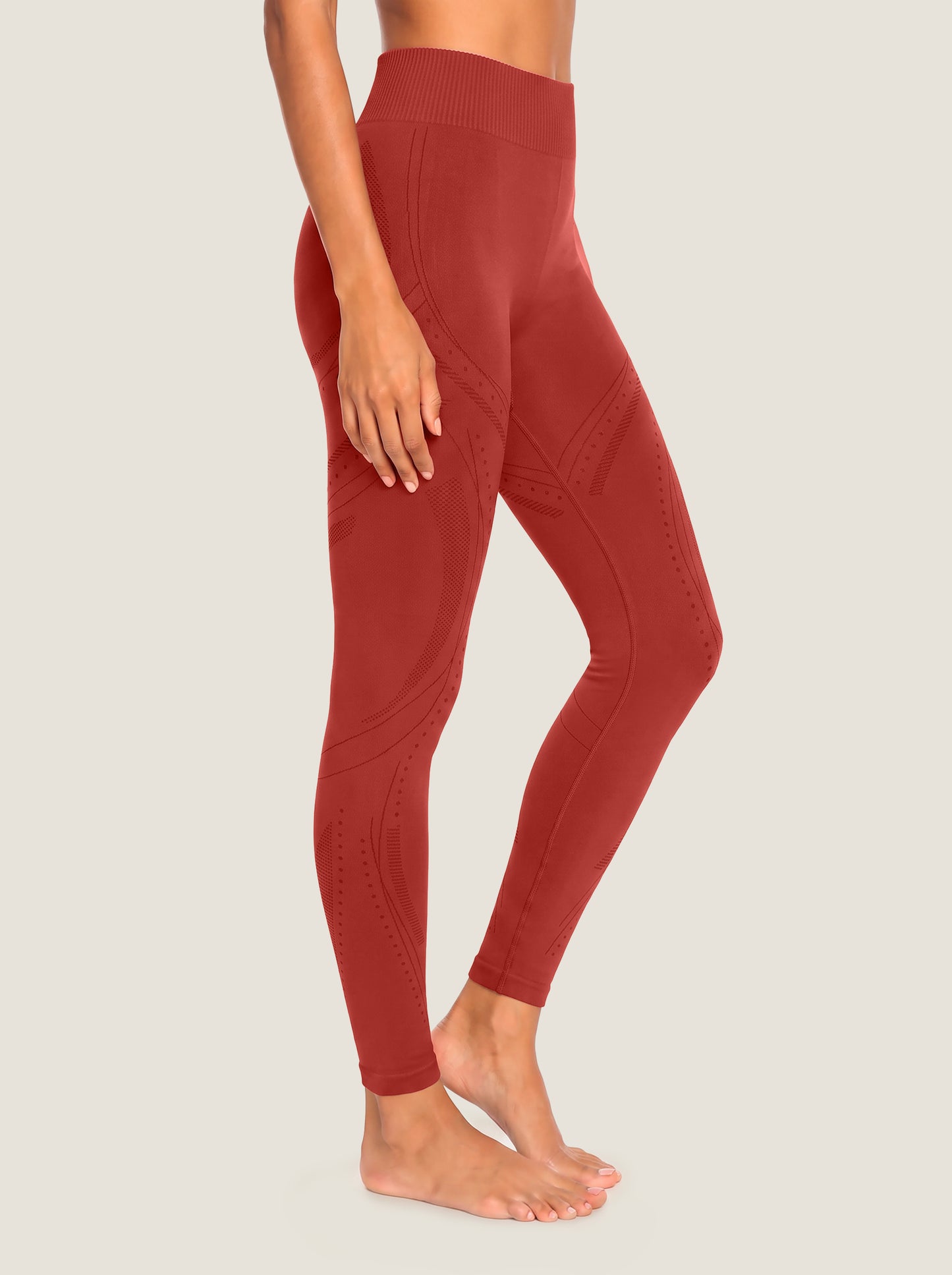 Leggings a Maglia Senza Cuciture Lavaggio Minerale Serie Serenity