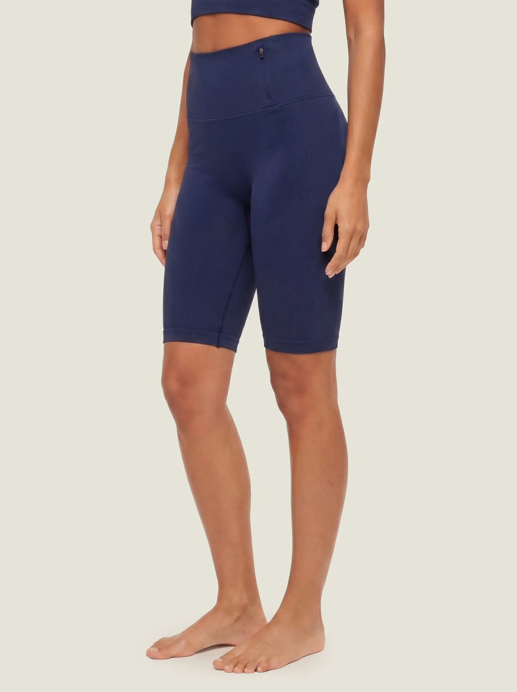 Ribbed Half-Zip Seamless Set