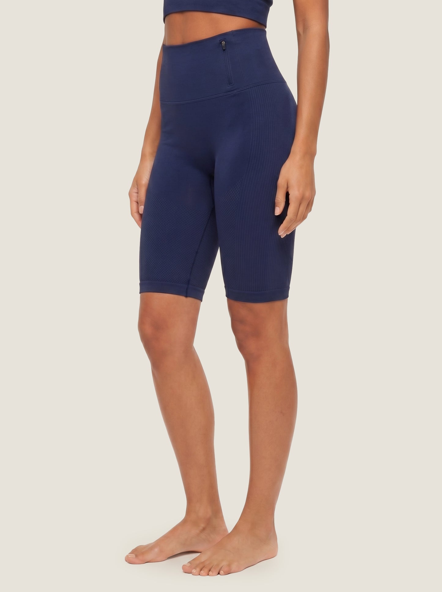 Ribbed Half-Zip Seamless Set