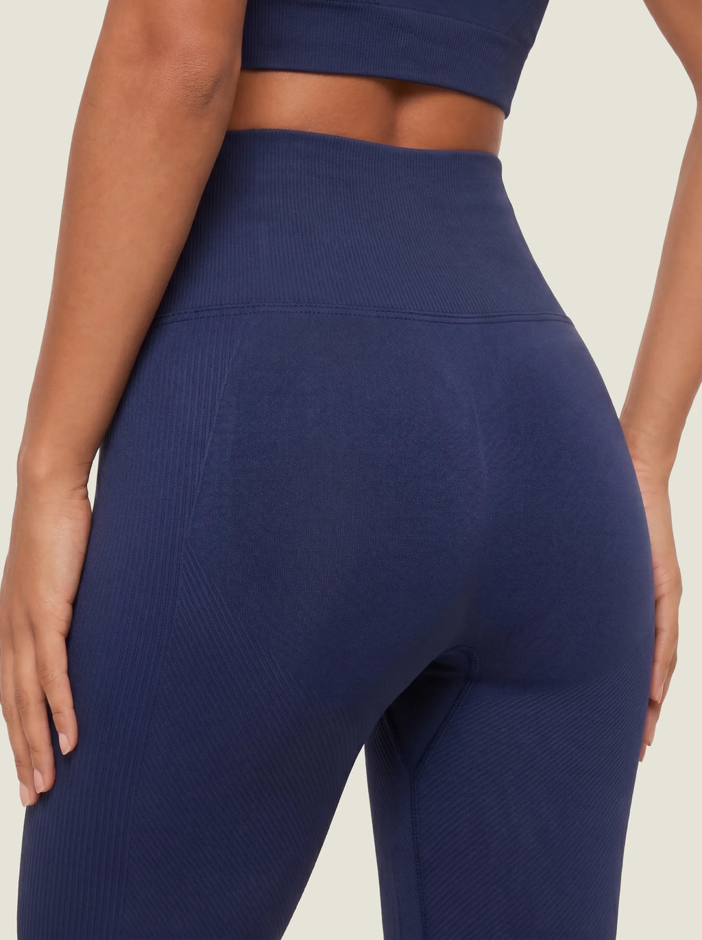 Ribbed Half-Zip Seamless Set