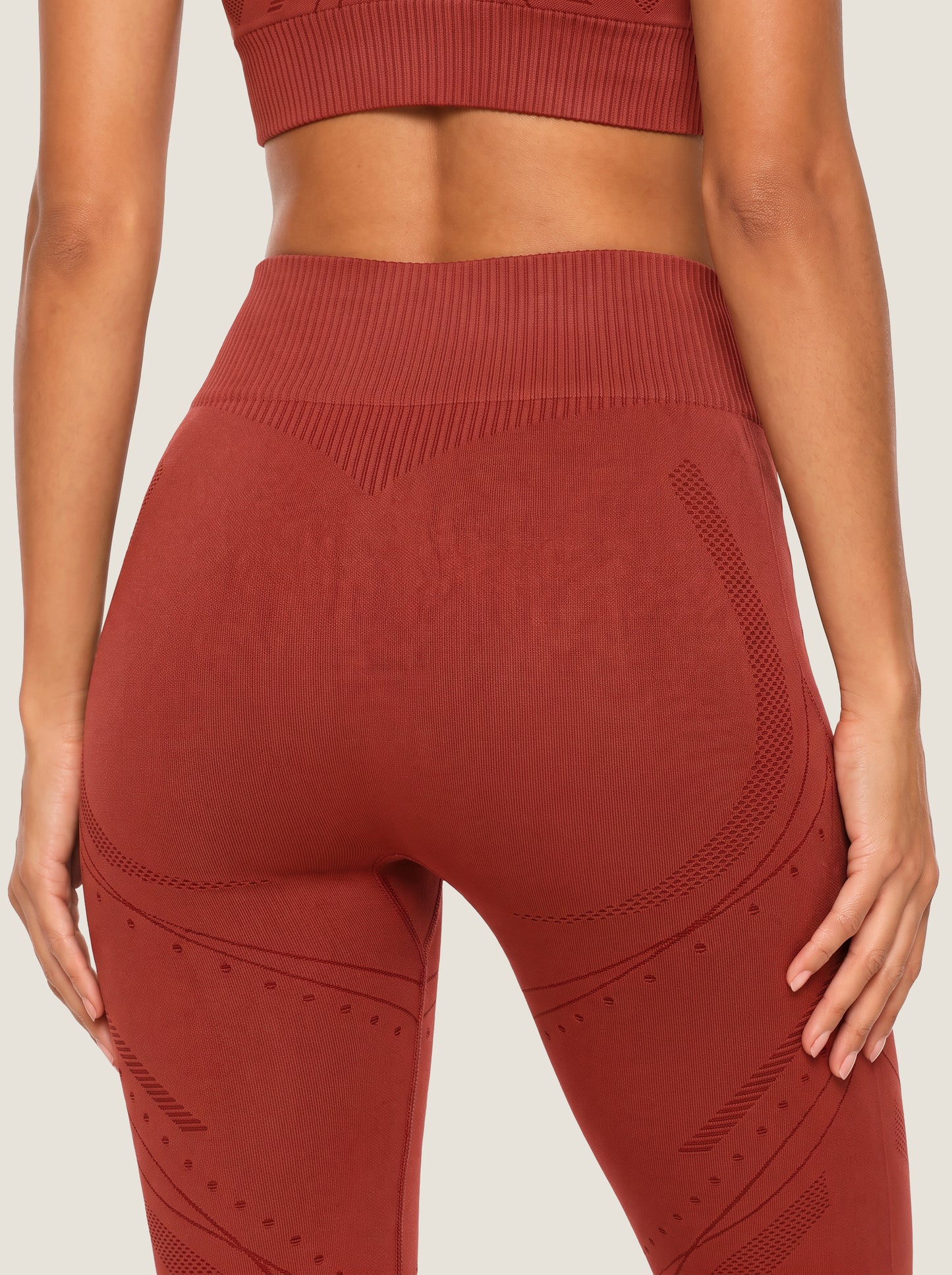 Leggings a Maglia Senza Cuciture Lavaggio Minerale Serie Serenity