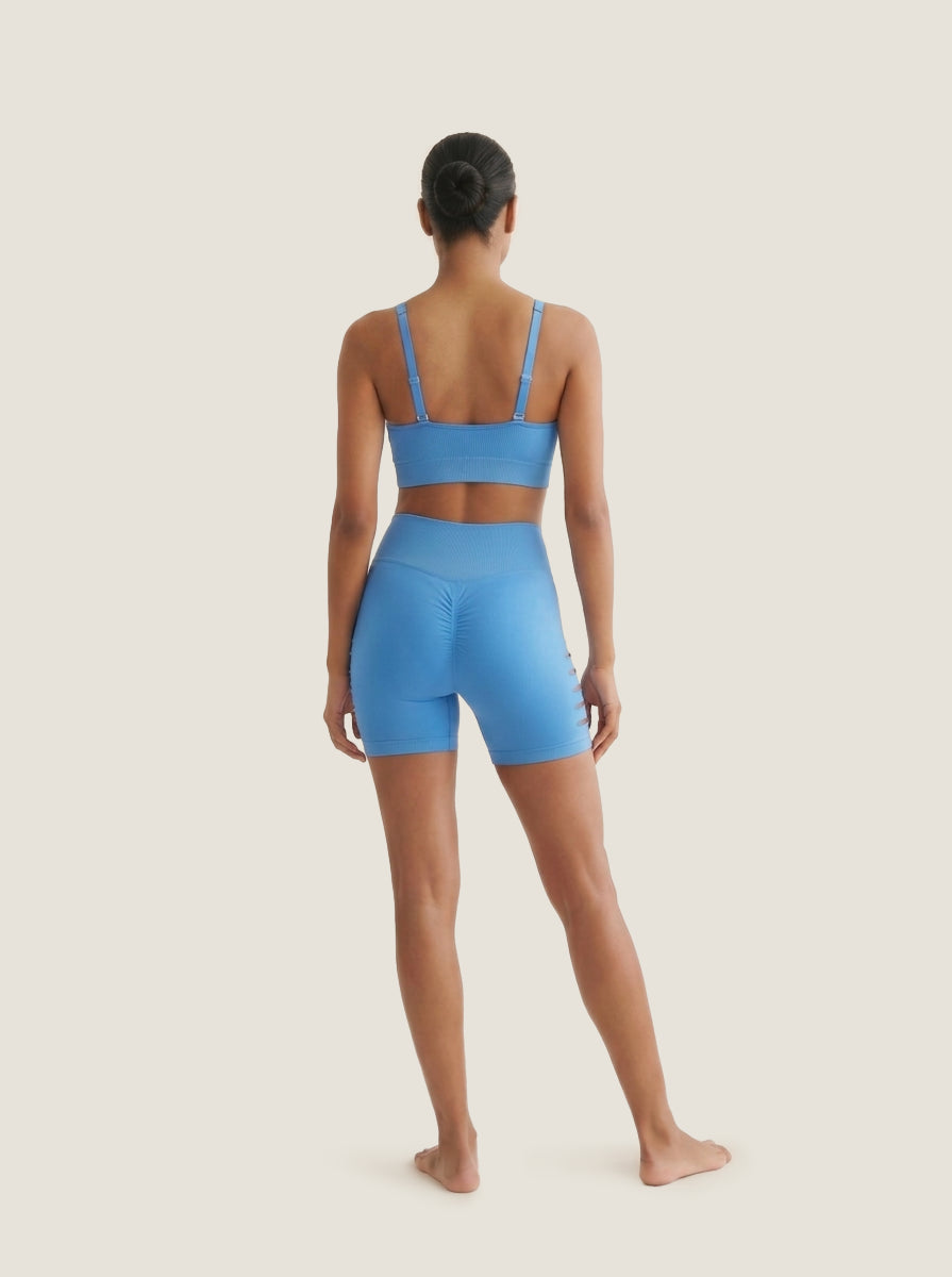 Ruched-Center Seamless Bra